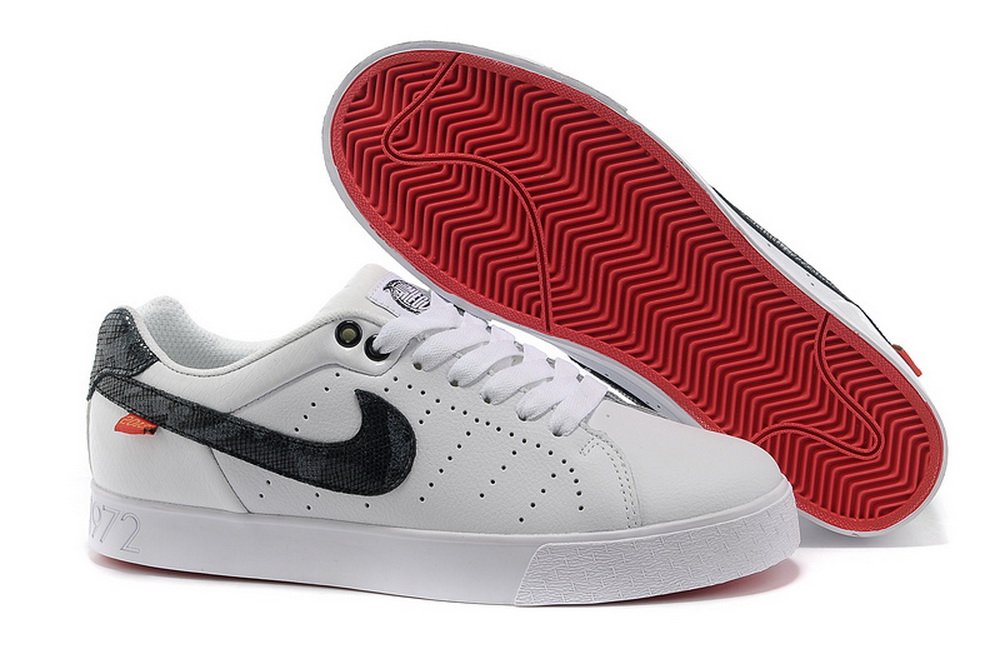 nike 耐克 1972反毛皮休闲运动鞋 高中低帮板鞋9008-01 蛇纹白黑